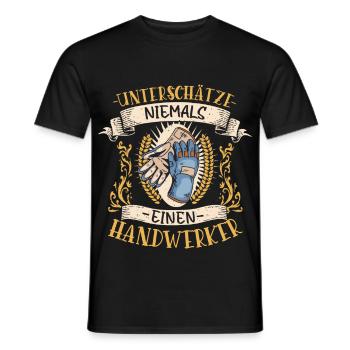 Handwerker Geschenk Vielseitig Lustig Beruf - Männer T-Shirt - Schwarz - Vorne - AI Model Male 178 light (178cm)