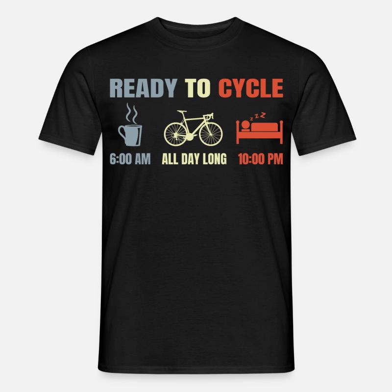 Cyclists schedule - Men's T-Shirt - black