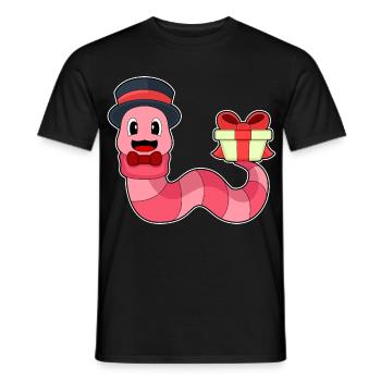 Wurm Bräutigam Paket Hochzeit - Männer T-Shirt - Schwarz - Vorne - AI Model Male 178 light (178cm)