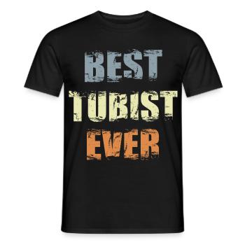 Bester Tubaspieler - Männer T-Shirt - Schwarz - Vorne - AI Model Male 178 light (178cm)