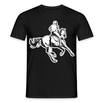 Cavalier - T-shirt homme - noir - Devant - AI Model Male 178 light (178cm)