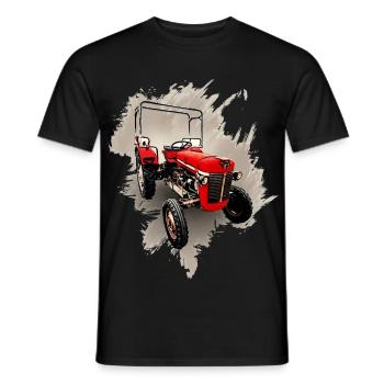 M F 30 Bulldog Traktor - Männer T-Shirt - Schwarz - Vorne - AI Model Male 178 light (178cm)