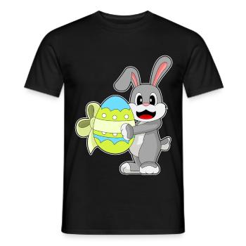 Arc de Pâques du Lapin - T-shirt homme - noir - Devant - AI Model Male 178 light (178cm)