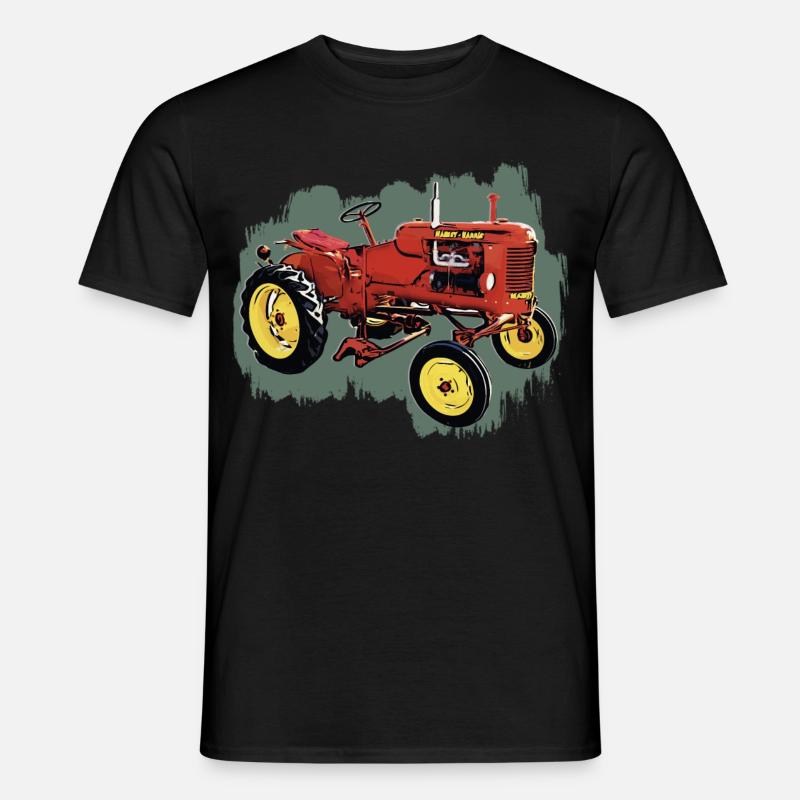 Traktor M H Pony - Männer T-Shirt - Schwarz