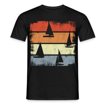 Voiliers d’époque - T-shirt homme - noir - Devant - AI Model Male 178 light (178cm)