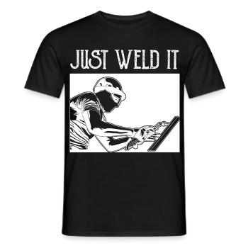 Il suffit de le souder - T-shirt homme - noir - Devant - AI Model Male 178 light (178cm)