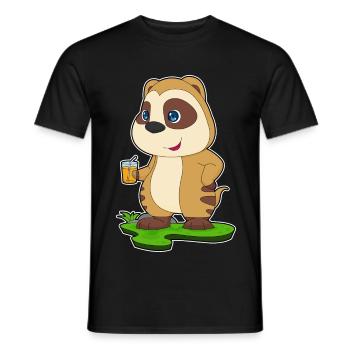 Erdmännchen Saft - Männer T-Shirt - Schwarz - Vorne - AI Model Male 178 light (178cm)