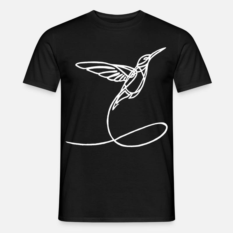 Seltsamer weißer Vogel - Männer T-Shirt - Schwarz