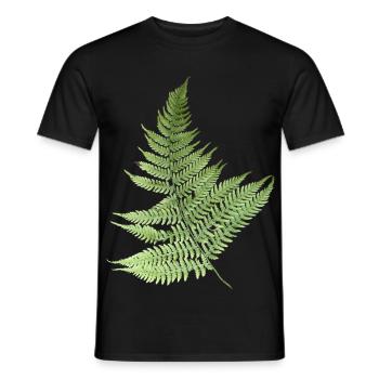Farn Blätter Farnblätter grün - Männer T-Shirt - Schwarz - Vorne - AI Model Male 178 light (178cm)