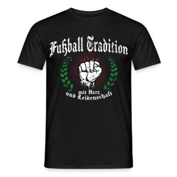 Fußball Tradition Ultras - Männer T-Shirt - Schwarz - Vorne - AI Model Male 178 light (178cm)