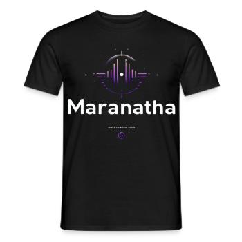 Maranatha Worship Wave - Men's T-Shirt - black - Front - AI Model Male 178 light (178cm)