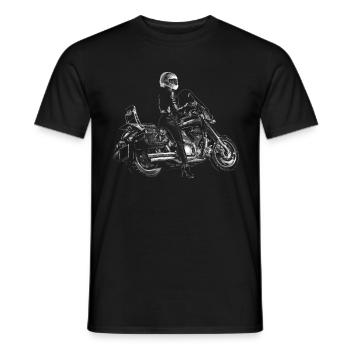 Hélicoptère - T-shirt homme - noir - Devant - AI Model Male 178 light (178cm)
