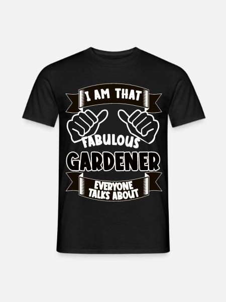 Gärtner Lustiger Spruch Geschenkidee - Männer T-Shirt - Schwarz