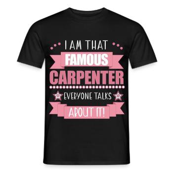 Profession de charpentier Cadeau pour dames - T-shirt homme - noir - Devant - AI Model Male 178 light (178cm)