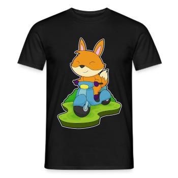 Fuchs Motorroller - Männer T-Shirt - Schwarz - Vorne - AI Model Male 178 light (178cm)