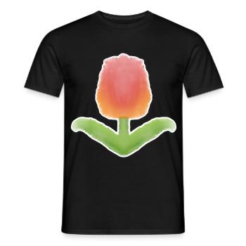 Tulpe! - Männer T-Shirt - Schwarz - Vorne - AI Model Male 178 light (178cm)