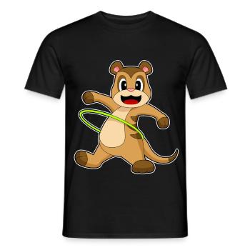 Meerkat Fitness Gymnastique Sports - T-shirt homme - noir - Devant - AI Model Male 178 light (178cm)