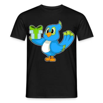 Forfait d’anniversaire Perroquet - T-shirt homme - noir - Devant - AI Model Male 178 light (178cm)
