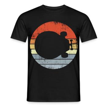 Skateboard Retro - Männer T-Shirt - Schwarz - Vorne - AI Model Male 178 light (178cm)