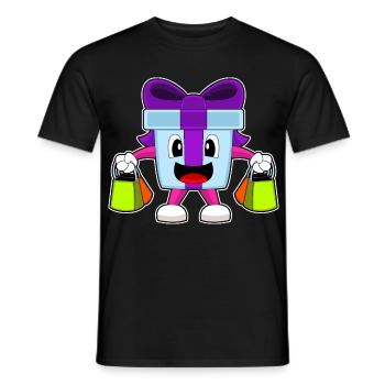 Forfait Achats de Noël - T-shirt homme - noir - Devant - AI Model Male 178 light (178cm)