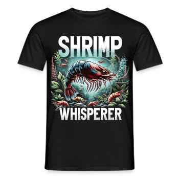 Shrimp Aquarium, Amano Shrimp, Red Fire Shrimp - Men's T-Shirt - black - Front - AI Model Male 178 light (178cm)