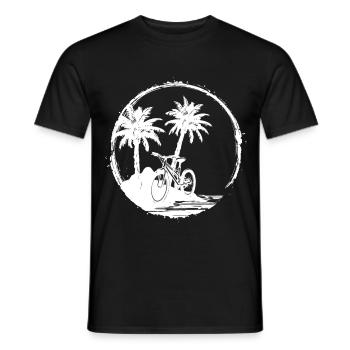 Graphique cycliste - T-shirt homme - noir - Devant - AI Model Male 178 light (178cm)