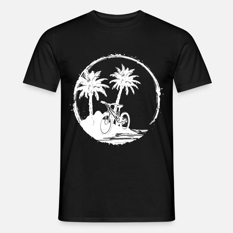 Radfahrer Grafik - Männer T-Shirt - Schwarz