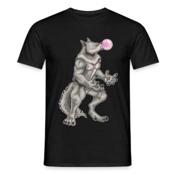 Werwolf Halloween Kaugummi - Männer T-Shirt - Schwarz - Vorne - AI Model Male 178 light (178cm)