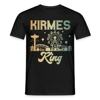 Funfair, King, Fair, Fair, Folk Festival - Men's T-Shirt - black - Front - AI Model Male 178 light (178cm)