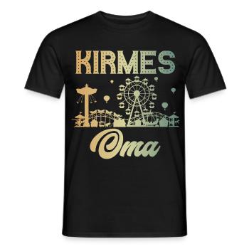 Kirmes Oma Jahrmarkt Rummel Volksfest - Männer T-Shirt - Schwarz - Vorne - AI Model Male 178 light (178cm)