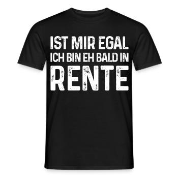 Rentner Ist mir egal Ich bin eh bald in Rente - Männer T-Shirt - Schwarz - Vorne - AI Model Male 178 light (178cm)