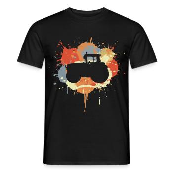Traktor Graffiti - Männer T-Shirt - Schwarz - Vorne - AI Model Male 178 light (178cm)