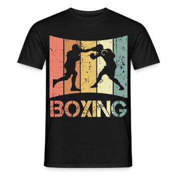Vintage Boxers - Men's T-Shirt - black - Front - AI Model Male 178 light (178cm)