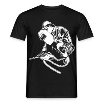 Welder - Men's T-Shirt - black - Front - AI Model Male 178 light (178cm)