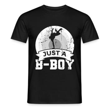 Nur ein B Boy - Männer T-Shirt - Schwarz - Vorne - AI Model Male 178 light (178cm)