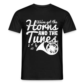We've got the horns and the melodies - Men's T-Shirt - black - Front - AI Model Male 178 light (178cm)