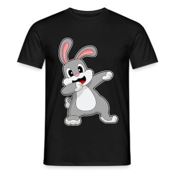 Bunny Hip Hop Dance - Men's T-Shirt - black - Front - AI Model Male 178 light (178cm)