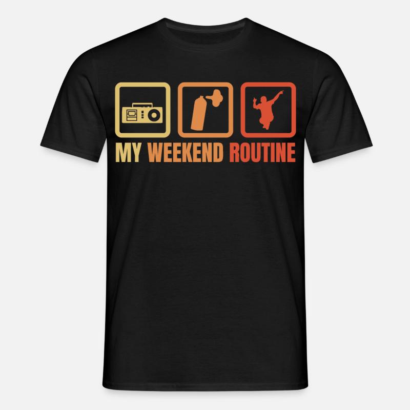 Routine du week-end Break Dancer - T-shirt Homme - noir