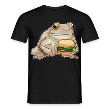Cheeseburger grenouille - T-shirt homme - noir - Devant - AI Model Male 178 light (178cm)