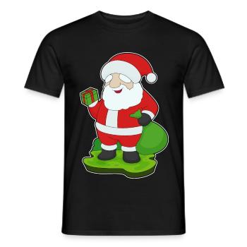 Forfait Noël Père Noël - T-shirt homme - noir - Devant - AI Model Male 178 light (178cm)