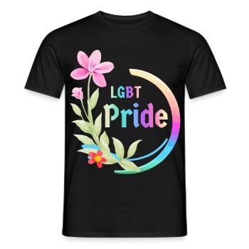 LGBT Stolz - Männer T-Shirt - Schwarz - Vorne - AI Model Male 178 light (178cm)