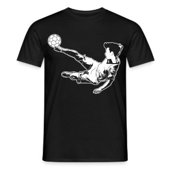 Footballer Boy - Men's T-Shirt - black - Front - AI Model Male 178 light (178cm)