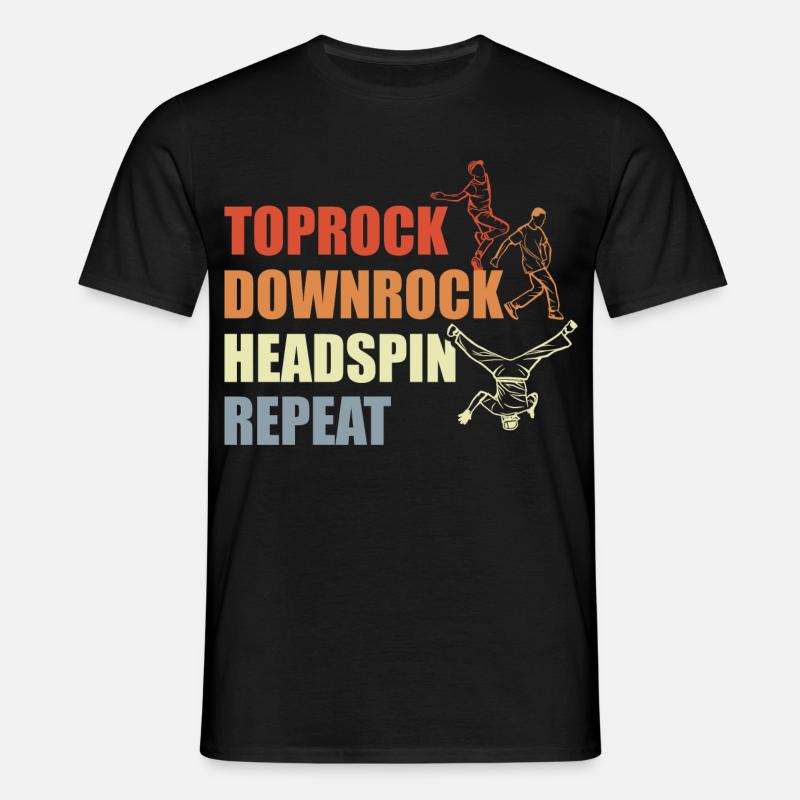 Breakdance Routine - Männer T-Shirt - Schwarz