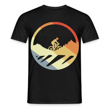 VTT Dessin Vintage - T-shirt homme - noir - Devant - AI Model Male 178 light (178cm)