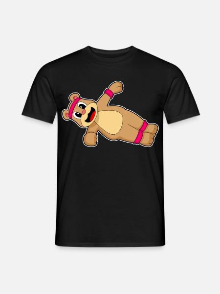 Bear Abdominal Training Bodybuilding - Men's T-Shirt - black