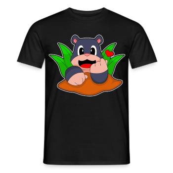 Funny Mole - Men's T-Shirt - black - Front - AI Model Male 178 light (178cm)