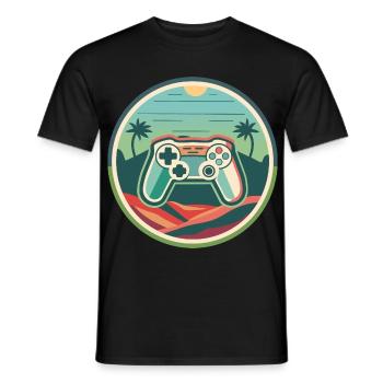 Jeu - T-shirt homme - noir - Devant - AI Model Male 178 light (178cm)