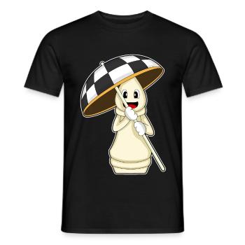 Pièce d’échecs Tour Échecs - T-shirt homme - noir - Devant - AI Model Male 178 light (178cm)