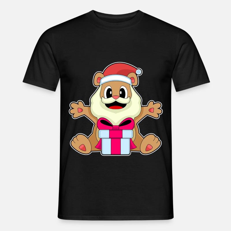 Bear Christmas Package - Men's T-Shirt - black