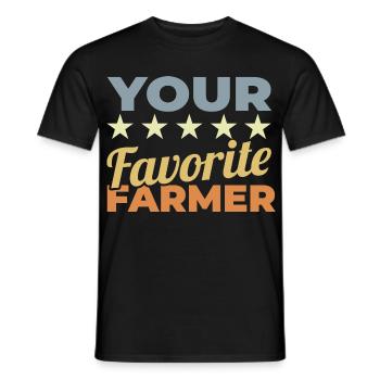 Bester Landwirt - Männer T-Shirt - Schwarz - Vorne - AI Model Male 178 light (178cm)